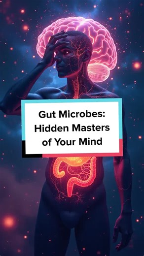 Discover how tiny gut microbes can shape your mood, thoughts, and mental health. The science will blow your mind! #BrainHealth #Microbiome #Wellness #ScienceFacts #MindBodyConnection