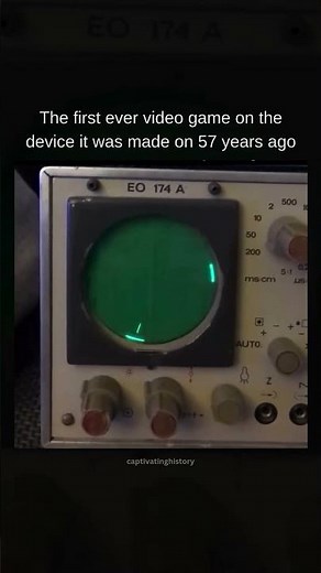 The first ever video game on the device it was made on 57 years ago
