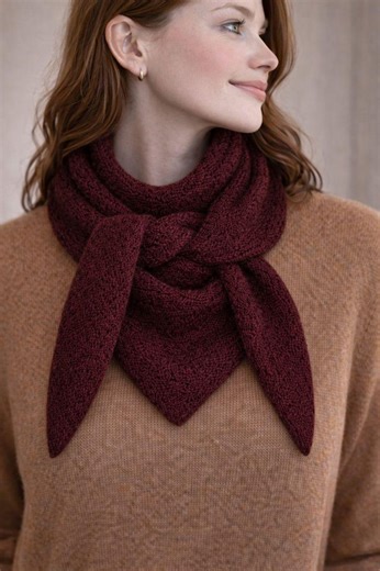 Triangle Scarf Knitting Pattern