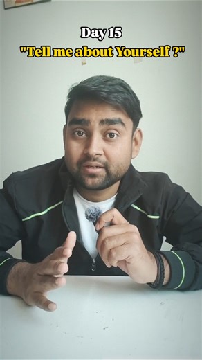 Day-15 | Tell me about yourself?| interview Preparation tips #itjobs #shorts #onlineinterview