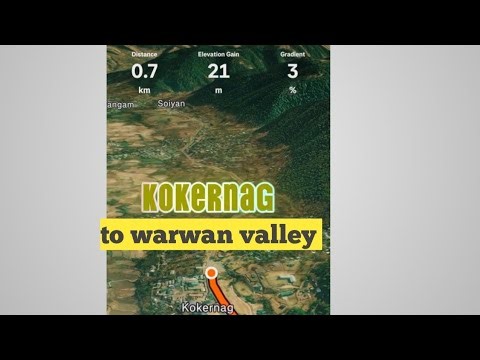 Kokernaag to warwan route #warwanvalley #kokernag