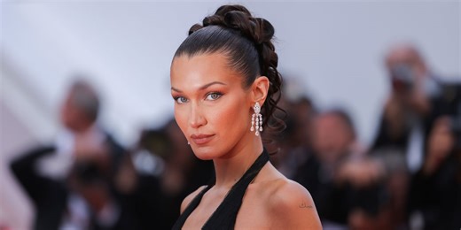 Bella Hadid Strips Down to Her Underwear In a Pin-Up Glam Moment By the Pool