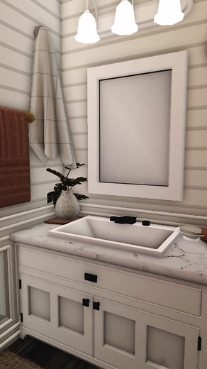 Building a Small Autumn Bathroom in Bloxburg
