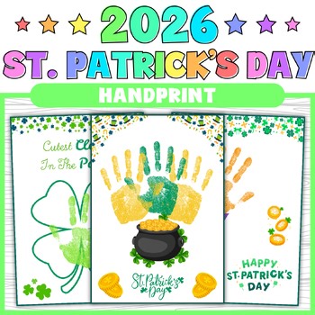 St Patricks Day Handprint Activity Handprint Craft for Preschool & Kindergarten