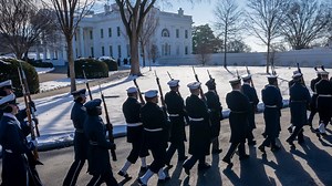 What is the schedule of events for Donald Trump's inauguration?