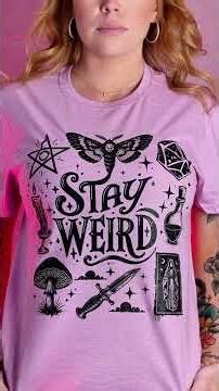 🌙✨ “Stay Weird” DTF Transfer Tutorial