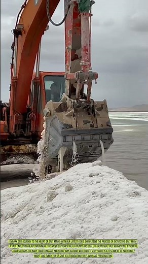 湖から塩を採取する - 工業用塩採掘の現場を垣間見る