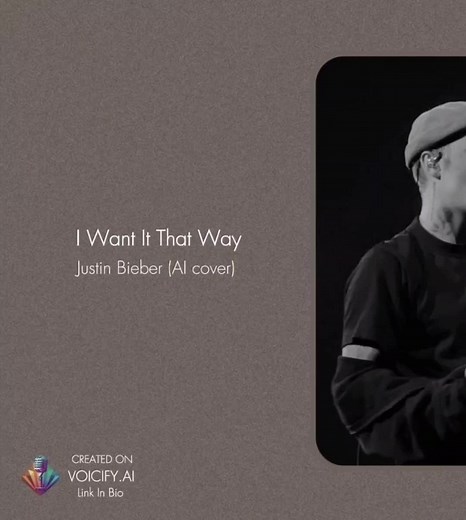 Justin Bieber - AI Cover of 'I Want It That Way' by Backstreet Boys