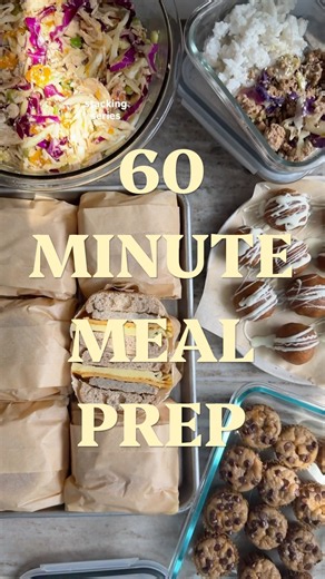 Spend 60 minutes on a Sunday to prep an entire week’s worth of healthy meals for the family