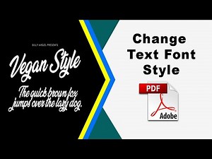 How to change text font style in pdf text box in Adobe Acrobat Pro DC 2022