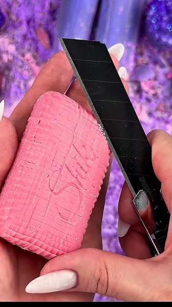 Satisfying Pink Soap Cutting ASMR 🧼💗