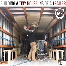 8.3M views · 25K reactions | Building a tiny house inside a truck trailer By Navigation Nowhere (youtube.com/channel/UCJ5ZDQnM9AztB4HpIM-2mWA) | Crafty Panda | Facebook
