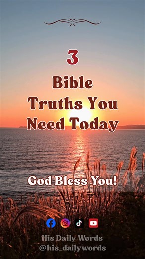 Today’s inspirations remind us to honor our parents, show kindness to others, and pray with unwavering faith. Let these words inspire your heart and actions today! 🙏 . . . #HisDailyWords #FaithInAction #DailyInspiration #BibleTruth #FaithJourney | His Daily Words