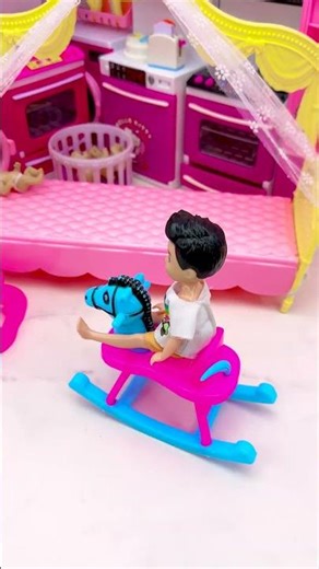 Satisfying With Unboxing Doll Bedroom Toys, ASMR Video #shorts