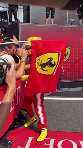 Lewis Hamilton congratulate Charles Leclerc on Silverstone Win