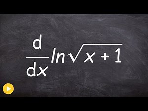 Using power rule with square root to take derivative on a logarithm