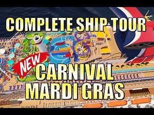 NEW! Carnival Mardi Gras - FULL SHIP TOUR - WOW!