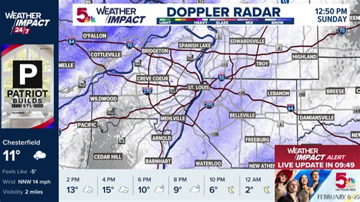 5 On Your Side Weather Impact meteorologists update the latest conditions as winter weather moves through the St. Louis area. | KSDK News