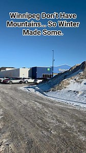 Winnipeg doesn’t have mountains… ❄️ Winter said no problem Just another normal day where snow piles turn into full-on mountains. Only in Winnipeg 😂 #WinnipegWinter #SnowMountains #OnlyInManitoba #WinterVibes #FlatLandNoMore | Winnipeg Buzz