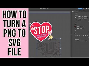 How to Turn a PNG File to SVG File with Adobe Illustrator