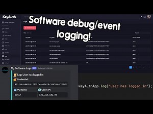 Software debug/event logging with KeyAuth C#, C++, Python