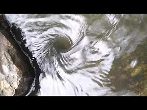 Natural whirlpool formation | Water vortex | HD Video
