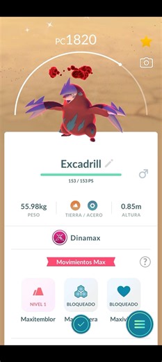 ✨️Evolucionando a Excadrill Shiny Dynamax en Pokémon Go✨️ #PokemonGo #pokémon #shorts