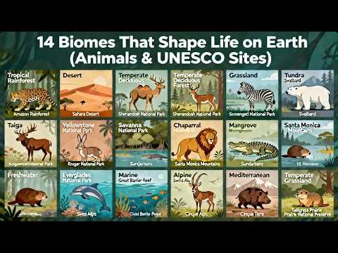 Explore Earth’s 14 Biomes | Animals, Ecosystems & UNESCO Wonders