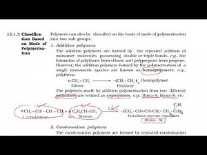 NCERT\\CBSE class 12 chemistry chapter 15 Polymers part 2 & 3 classification of polymer