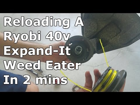 How To Reload Ryobi 40 Volt Expand-It String Trimmer