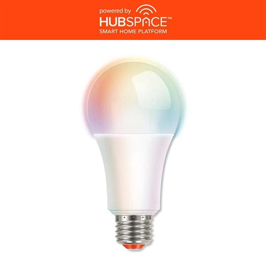 Check The Home Depot's Q&A Before Buying: EcoSmart 150-Watt Equivalent Smart A21 E26 Base Color Changing CEC LED Light Bulb with Voice Control (1-Bulb) Powered by Hubspace