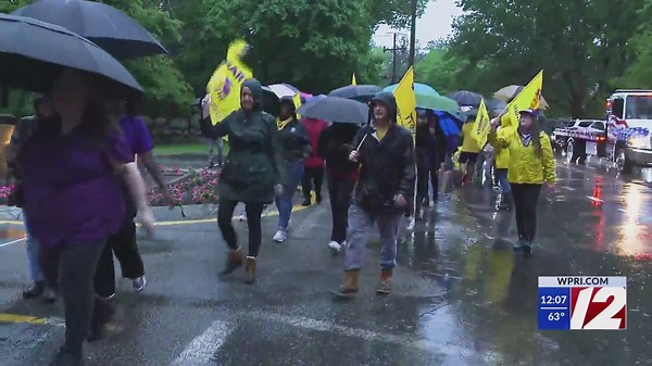 Butler Hospital’s unionized workers go on strike amid contract dispute