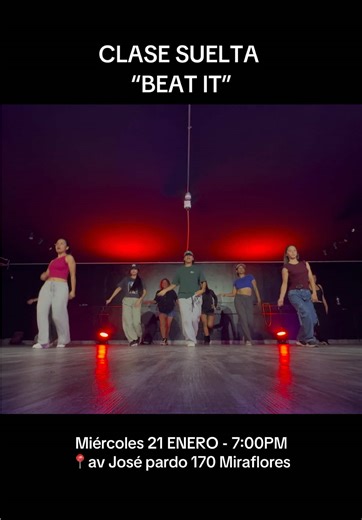 Clases de baile de 'Beat It' con coreografía