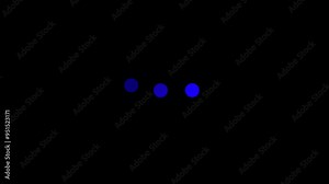 Loading is indicated by a dot. Load dot icons. A set of loading icon animations is isolated on a black background. Loading icon with a flat design. System software update and upgrade,
