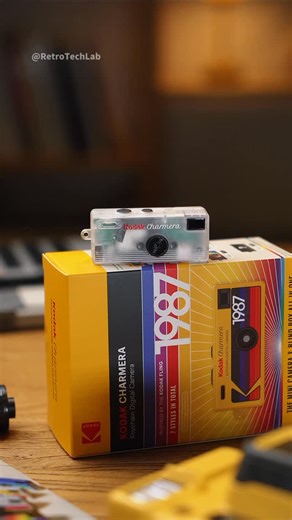 RetroTech Lab on Instagram: "Unboxing Kodak Keychain digital camera. Love the retro style! #techgadgets #retro #camera"