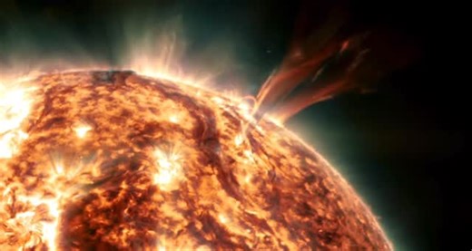 Astronomy Picture Of The Day on Instagram: "A Solar Eruption from SDO Video Credit: NASA, SDO, AIA, Helioviewer; Processing & Text: Ogetay Kayali (MTU) Explanation: What just leapt from the Sun? A towering structure of solar plasma suddenly rose from the Sun’s surface and unfurled into space — a structure so large that many Earths would easily fit within it— marking the onset of a dramatic Coronal Mass Ejection (CME). The event was captured in striking detail in late 2024 by NASA’s Solar Dynamic