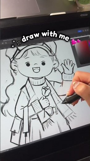 Digital Character Sketch in Photoshop ✏️ | Wacom Drawing Process #digitalart #digitalpainting