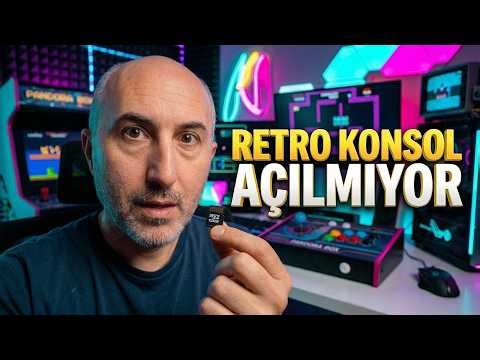 Retro konsol SD Kart SORUNU🔥 İmaj Alma & Yeni Karta Yükleme-Açılma sorunu çözüm videosu 👍