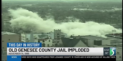 This Day in History: Old Genesee County Jail Imploded
