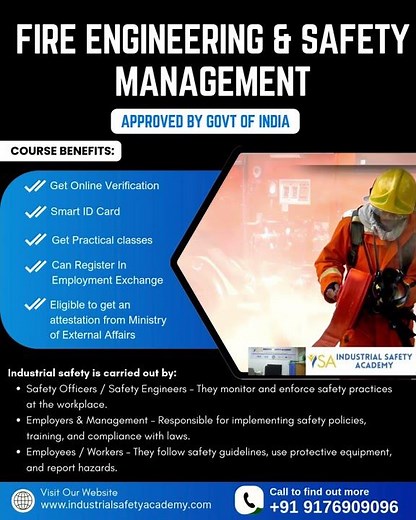 Fire and Safety Engineering Courses in Chennai & Tamil Nadu | Industrial Safety Academy | #hse