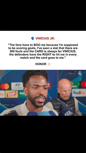 Vinícius Jr. Speaks Out on Referee Bias 😳🟥