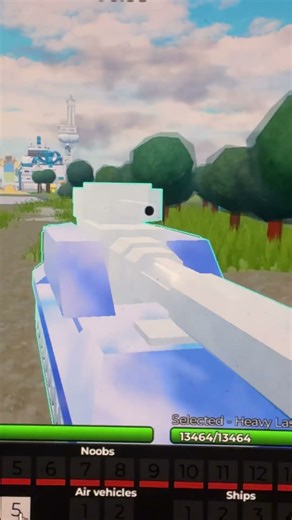 Laser tank destroyer vs railgun tank #roblox #tank #vs