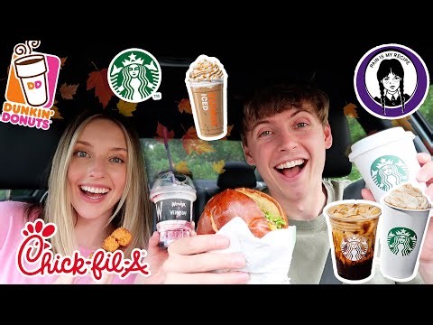 TRYING NEW FALL ITEMS AT FAST FOOD RESTAURANTS!!!