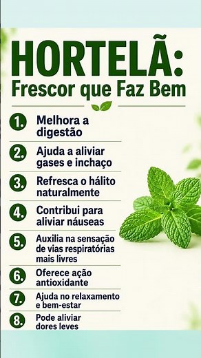 🌿 HORTELÃ: O SEGREDO NATURAL QUE SEU CORPO VAI AMAR ‼️Leia a Descrição ‼️ #saude