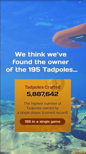 We've located the player that infamously owns 195 Tadpoles... 🤔 #subnautica2