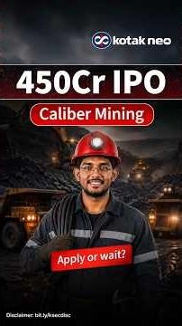 Caliber Mining and Logistic IPO Review 2026 | ₹450 Cr IPO Opens 17 - 21 July | Apply or Wait?