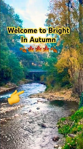 Bright, Victoria, Australia is calling and you need to go! 🍁 #australia #wanderlust