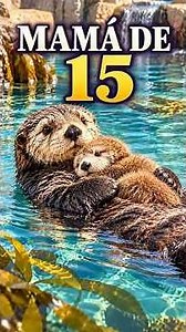 Rosa: la nutria huérfana que se convirtió en mamá de 15 🦦❤️ | Historia real