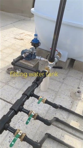 Fitting a water tank