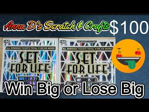 $100 Win Big or Lose Big! Colorado Scratch Off Tickets